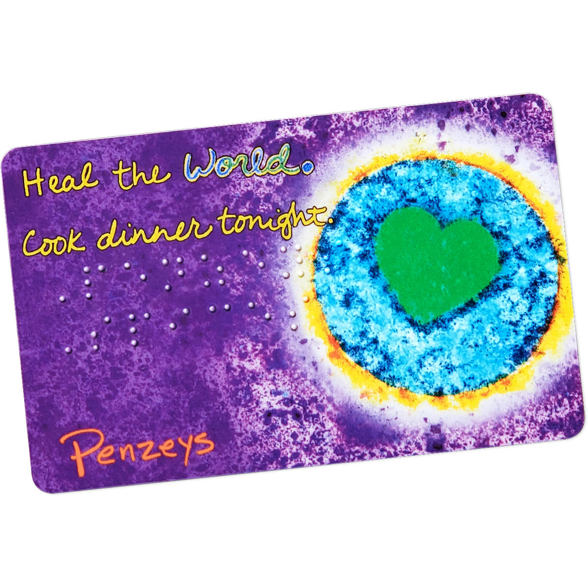Braille Heal the World Gift Card